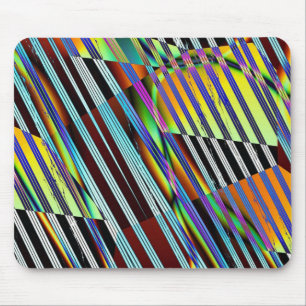 Fragmented Lines Mouse Mat