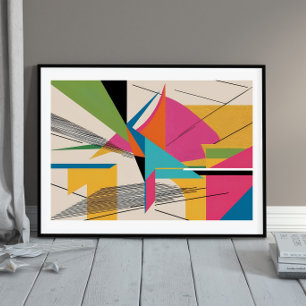 Fragmented Momentum Poster
