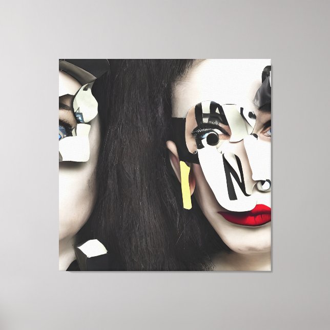 Fragmented Reality Canvas Print (Front)
