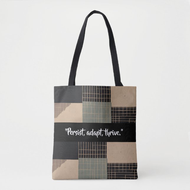  "Fragmented Resilience" Tote Bag (Front)