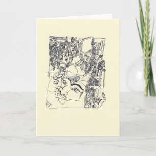 Fragments d'Arts 1 Surreal Drawing Greeting card