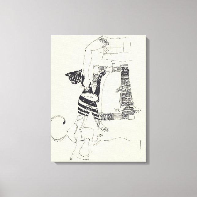 Fragments d'Arts 4 Surrealist Drawing Canvas (Front)