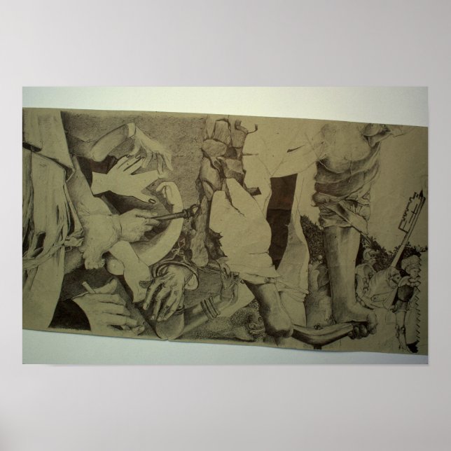 Fragments d'Arts Detail Roll by Pascale Baud Poster (Front)