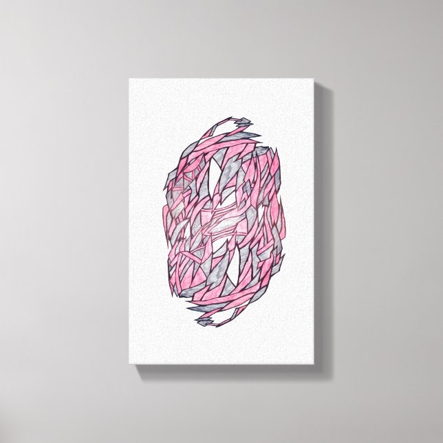 Fragments of Light – Modern Geometric Abstract Ca Canvas Print (Front)