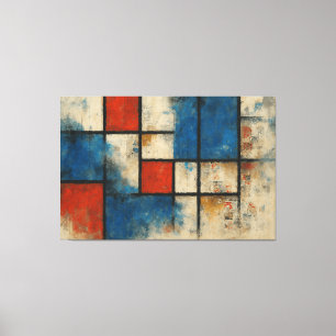 Fragments of the City – Modern Geometric Abstract  Canvas Print