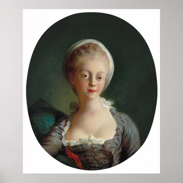 Fragonard Portrait of Young Woman Art Print (Front)