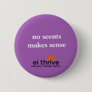 fragrance free 6 cm round badge
