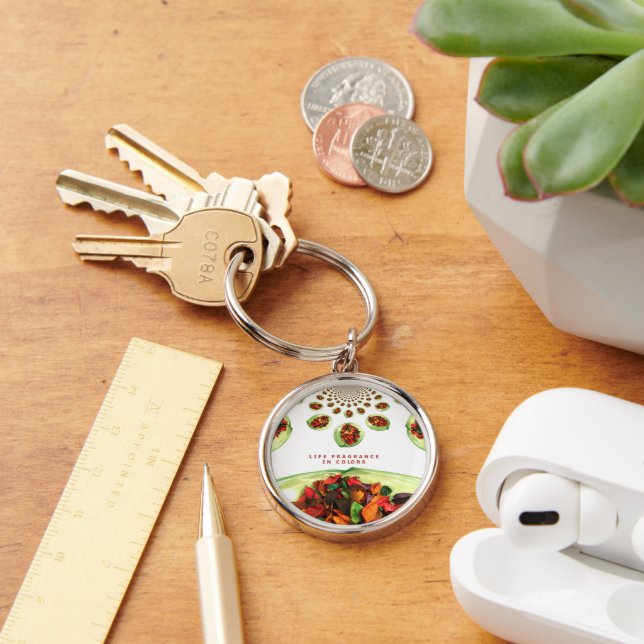 Fragrance of Life: Potpourri Inspirational Message Key Ring (Desk)