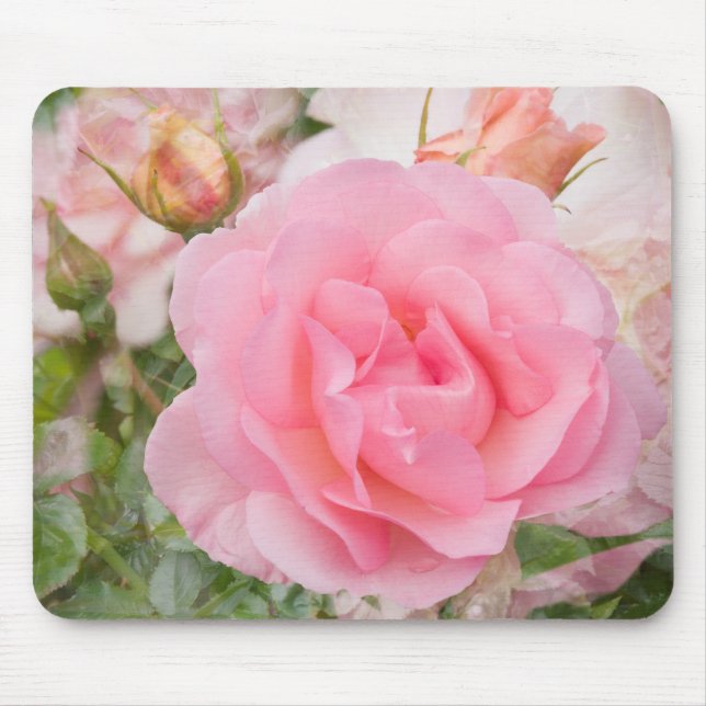 Fragrant Cloud Rose Mousepad (Front)