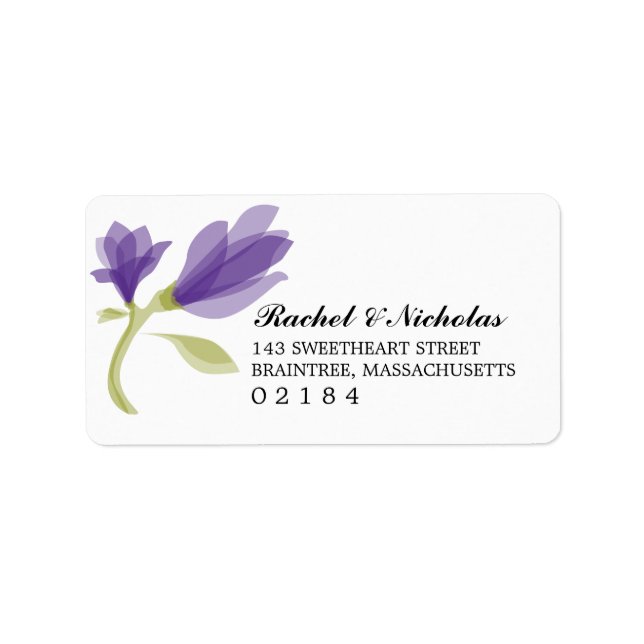 Fragrant Freesia Petals | Mailing Address Label (Front)