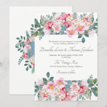 Fragrant Garden Wedding Invitation