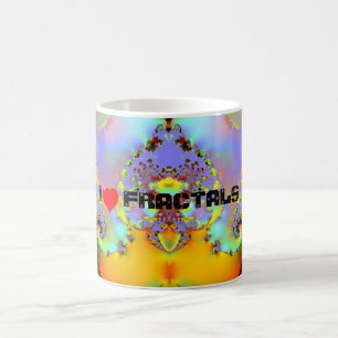 Fraktal009 - I LOVE FRACTALS Coffee Mug