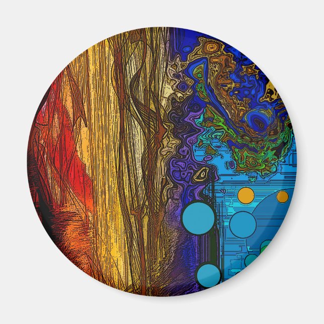 Fram - Abstract Art Magnet (Front)