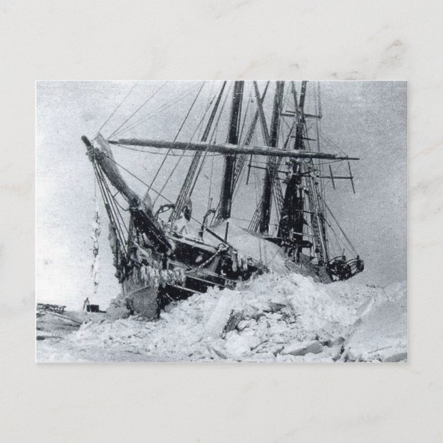 Fram, Nansen's ship, in polar ice Postcard (Front)