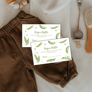 Fram Veggie Sweet Pea Diaper Raffle Baby Shower  Enclosure Card