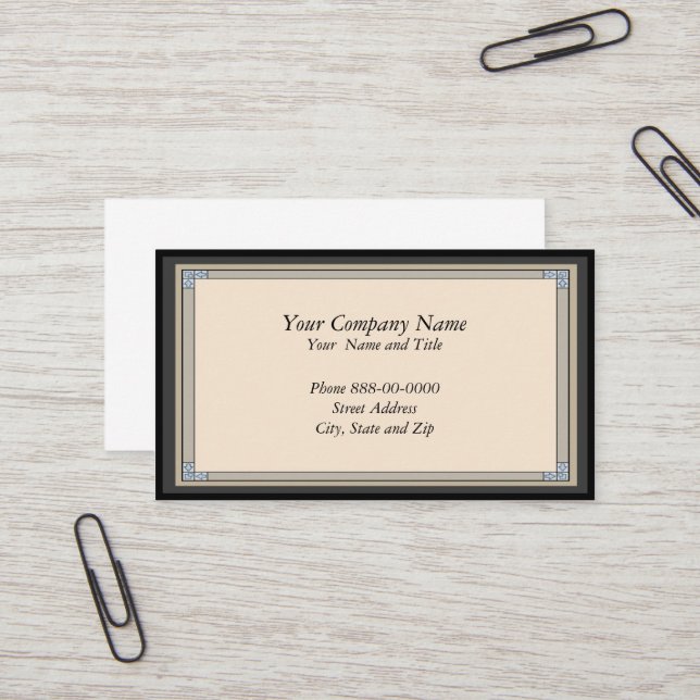 Frame Border Business Card (Front/Back In Situ)