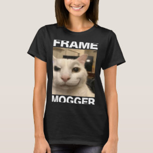 Frame mogging cat meme T-Shirt