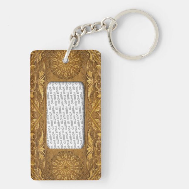 Frame Template Antique I Key Ring (Back)