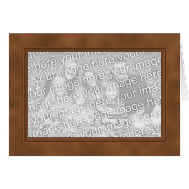 Frame Template Card - Dark Shady Orange (Front Horizontal)