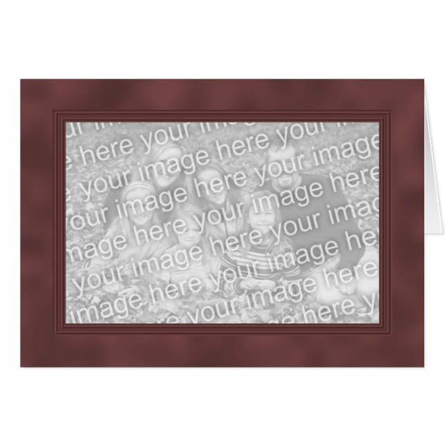 Frame Template Card - Dark Smokey Red (Front Horizontal)