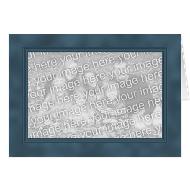 Frame Template Card - Smokey Blue (Front Horizontal)