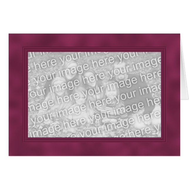 Frame Template Card - Smokey Crimson (Front Horizontal)