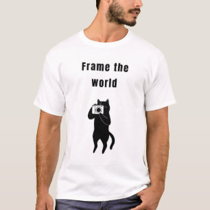 Frame the world Funny Cat T-Shirt