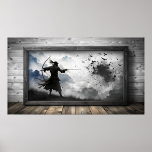 Frame tv design poster