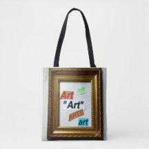 framed art tote bag