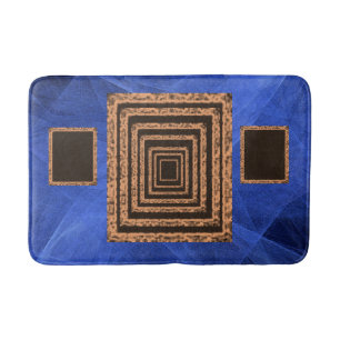 framed bathroom bathmat