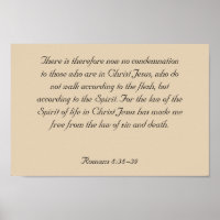 Framed Bible Verse Artwork, Romans 8:38-39