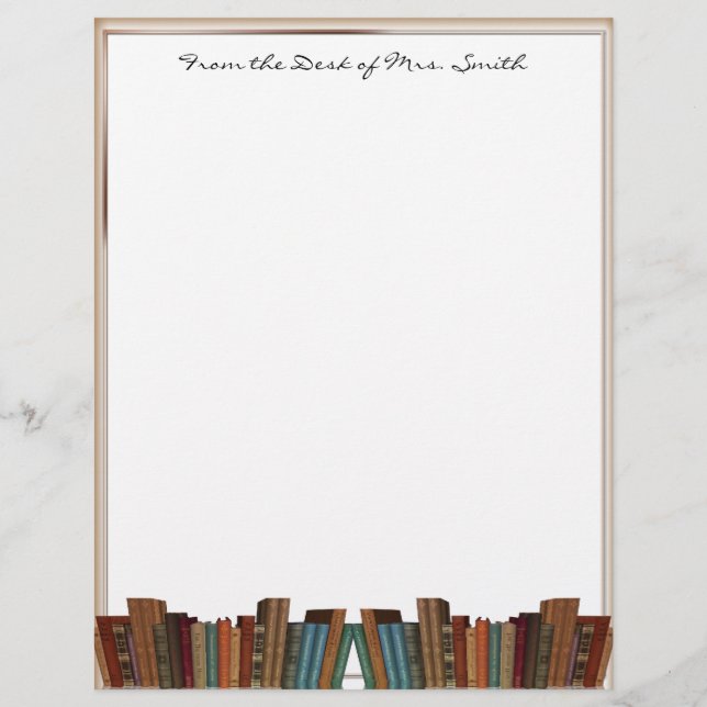 Framed Books Letterhead (Front)