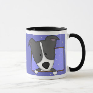 Framed Cartoon Border Collie Mug