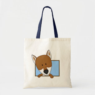 Framed Cartoon Shiba Inu Tote Bag
