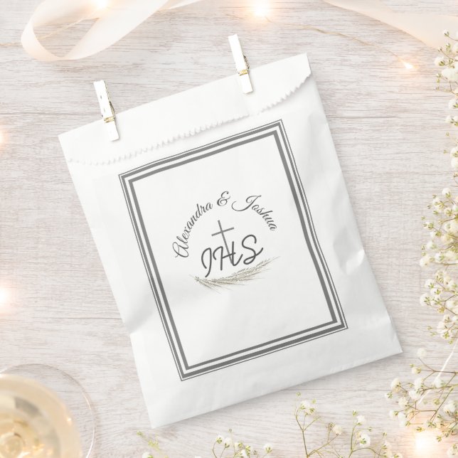 Framed Catholic Bible Verse Wedding  Favour Bags (Clipped)