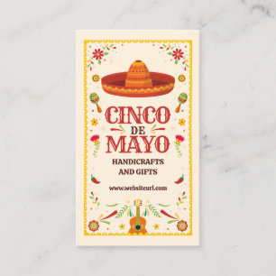 Framed Cinco de Mayo Mexican Business Card