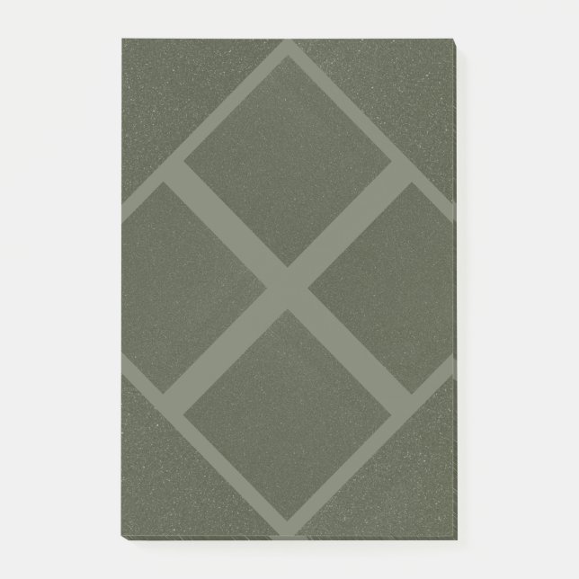 Framed Diamond Grid Sticky Notes (Front)