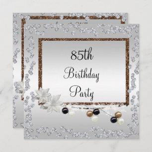 Framed Elegance 85th Birthday Invitation