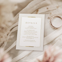 Framed Elegance Simple Modern Wedding Details