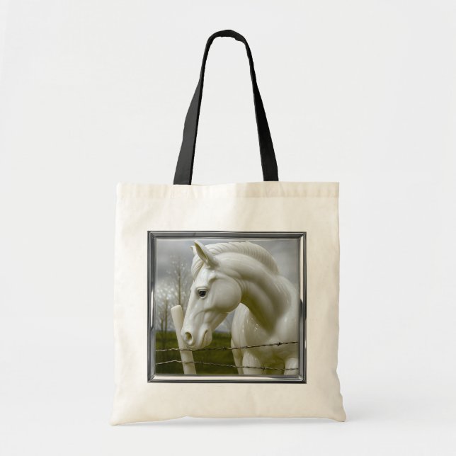 Framed Equine Elegance Tote Bag (Front)