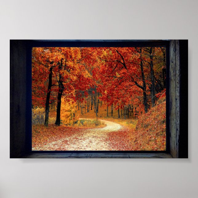 Framed Fall View Poster (Front)