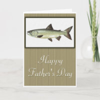 Framed Fish Happy Father's Day Greeting Card 2