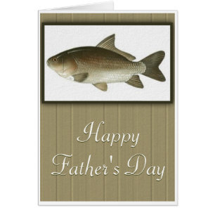 Framed Fish Image Happy Father's Day Greeting Card