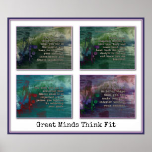 Framed Fitness Inspiration! Poster