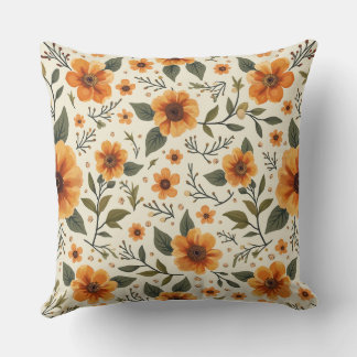 framed flowers cushion