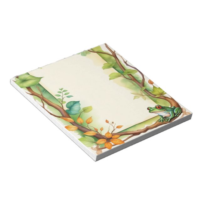 Framed Frogs 1 Notepad (Angled)