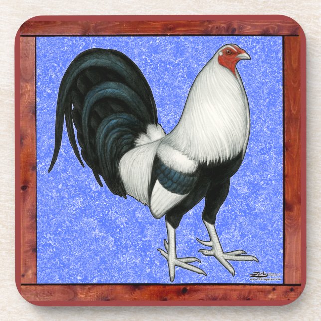 Framed Gamecock Coaster (Front)