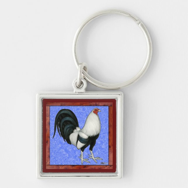 Framed Gamecock Key Ring (Front)
