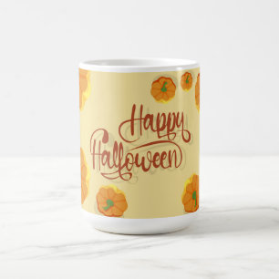 Framed greeting card Happy Halloween typography C Coffee Mug