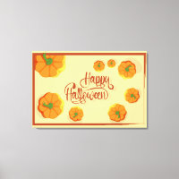 Framed greeting card Happy Halloween typography  